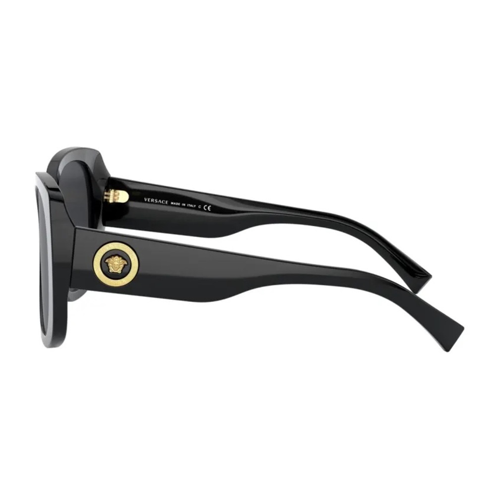Brand New Versace Rectangle Acetate Sunglasses w/ Medusa Temples